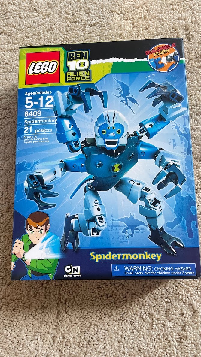 LEGO Ben 10: Alien Force: Spidermonkey (8409) New/Sealed.