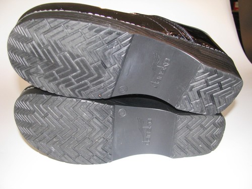 DANSKO CLOGS XP BLACK PATENT LEATHER SHINY SHOES PRO HEALTH NURSE SHOES~41 - Picture 2 of 7