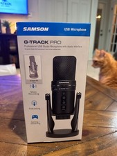 SAMSON G-Track Pro Studio USB Condenser Microphone Mic Built in Audio Interface
