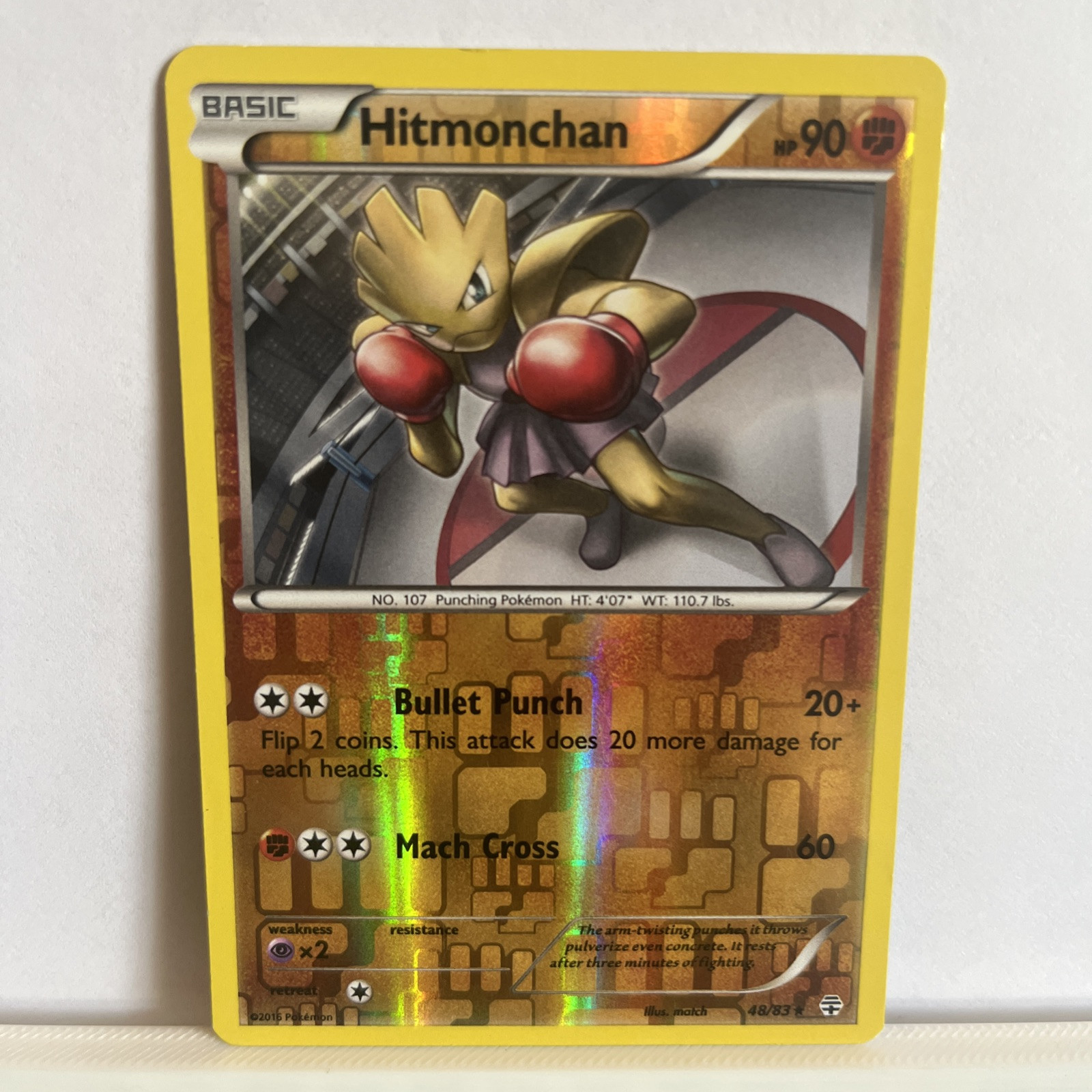 Hitmonchan 48/83 Generations Reverse Holo Rare Pokemon Card TCG English LP