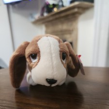 TY Beanie Baby - TRACKER the Basset Hound 7 inch MWMTs Stuffed Animal Toy.CLEAN 