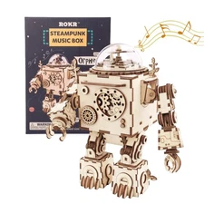 (Sealed) ROKR Steampunk Music Box Orpheus AM601