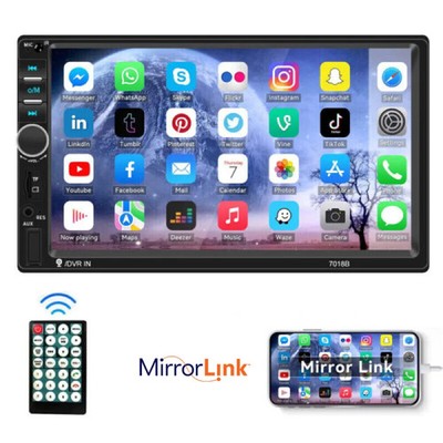 7'' Double 2DIN Car Stereo Radio B-T Touch Screen MP5 Player Mirror link