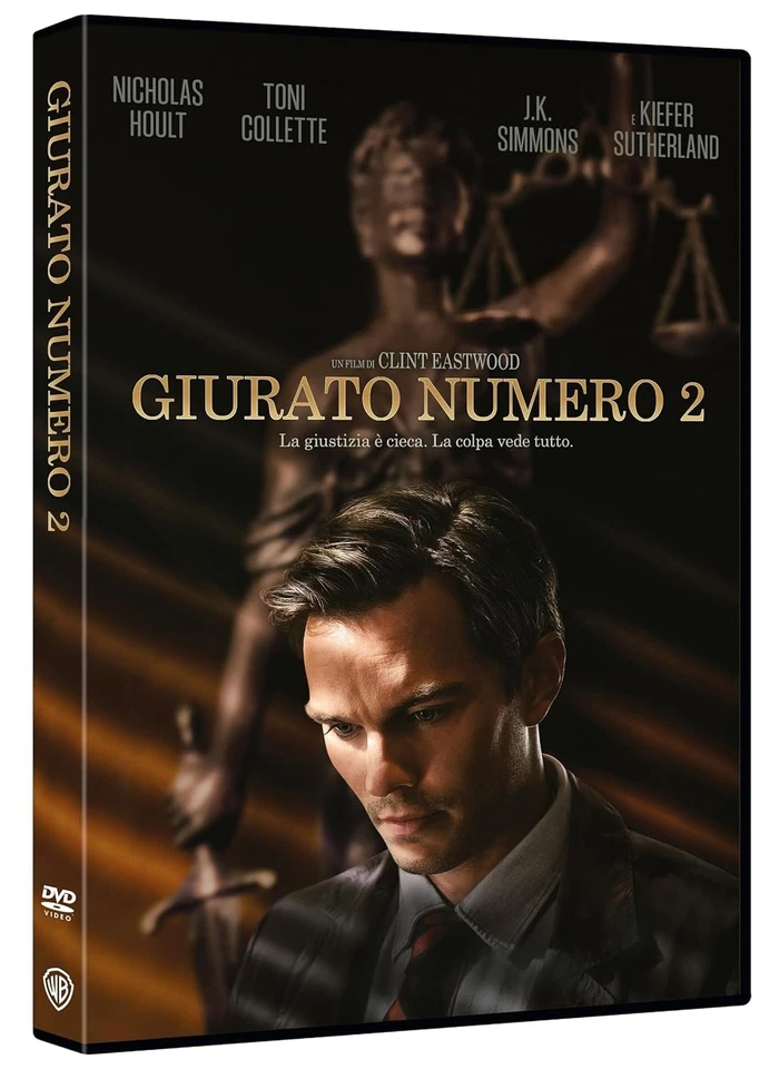 WARNER BROS. Dvd GIURATO NUMERO 2 di Clint Eastwood con Nicholas Hoult nuovo sigillato 2024