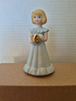 1981 Vintage Enesco ''Growing Up Birthday Girls'' - Age 6 - Blond - Excellent Cond