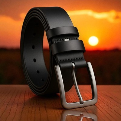 Mens High Quality Leather Belts For Men Dress Black Belt for Mens Many & Sizes