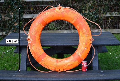 used old life ring buoy 74 cm lifebuoy PERRYBUOY - FREE DELIVERY