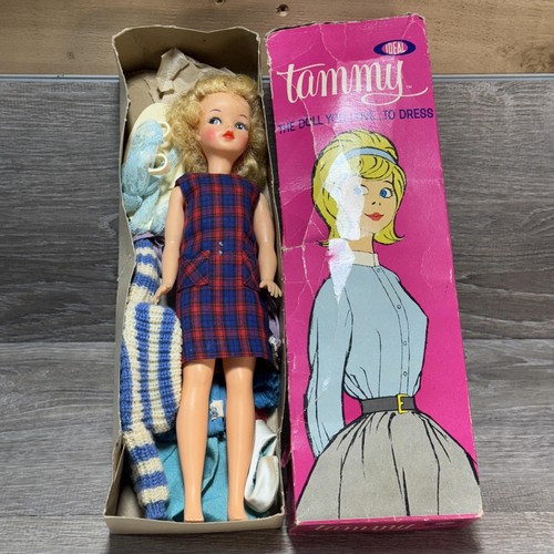 POUPÉE TAMMY IDÉALE avec tenue chaussures Showa rétro vintage BS-12 rayures e... EUR 146,40