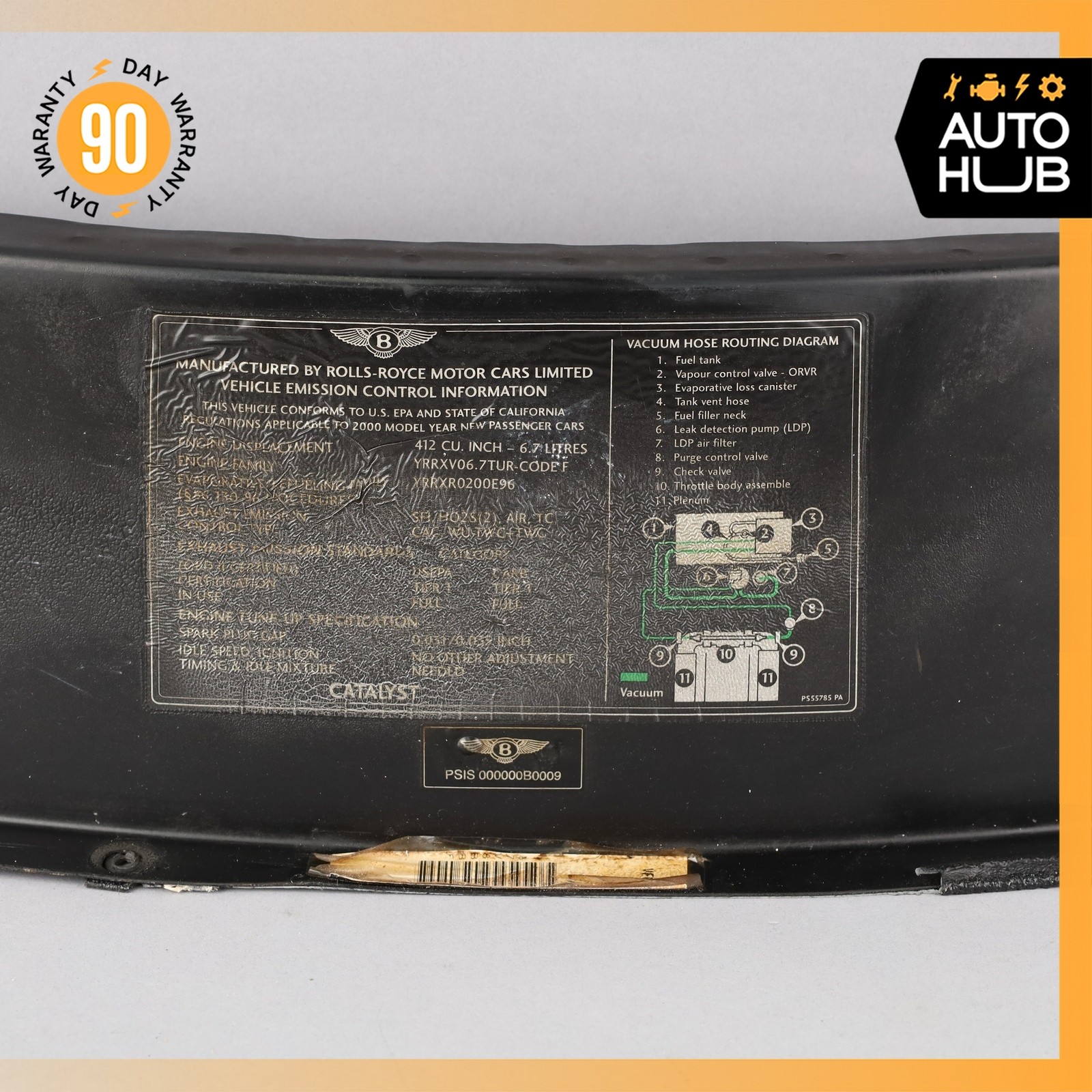 Bentley Arnage 1999-2003 Upper Top cover with bag