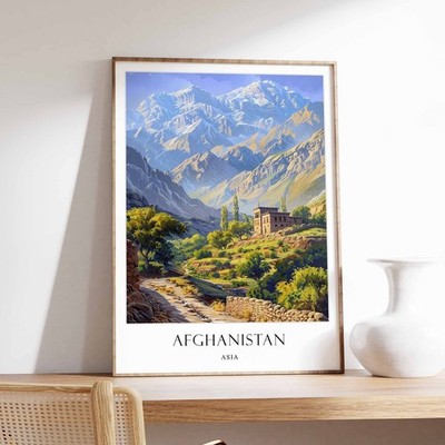 3_Afghanistan Poster, Islamisches Dekor, Islamische Kunst, Nahöstliche Kunst, Afghanistan