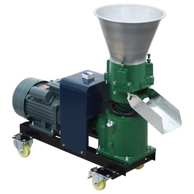 220V 8mm Feed Pellet Mill Machine 3 Head Roller Feed Granulator 120-150kg/h