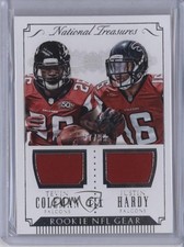 2015 Panini National Treasures 37/99 Tevin Coleman Justin Hardy #RNGC-CH 0f8