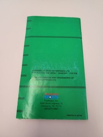 Pro Quarterback (SEGA Genesis) Authentic MANUAL ONLY