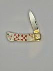 Rare Vintage Camillus USA 10 Hearts Poker Lock back Vintage Pocket Knife Poker