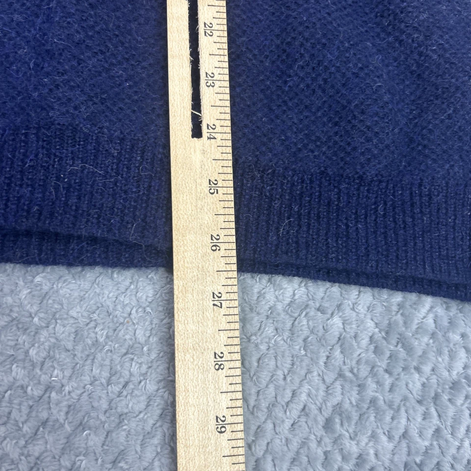 Camisa Suéter Goodlife Para Hombres Grande Azul Cuello Redondo Ligera Pullover Informal Foto 4 de 4