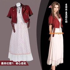 Final Fantasy VII Rebirth Aerith Gainsborough Cosplay Costume Full Set Dress