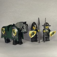 LEGO Kingdoms 7187 Rare Dragon Horse Barding 2 Knights Castle Minifigures