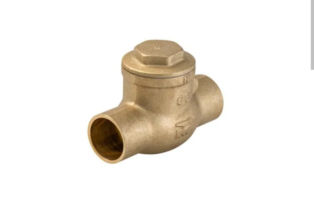 NEW !! Everbilt 3/4" Brass Swing Check Valve Sweat x Sweat #101-504EB 084