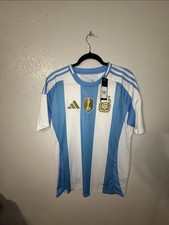 Argentina 2024 Copa America Soccer Jersey Size Large