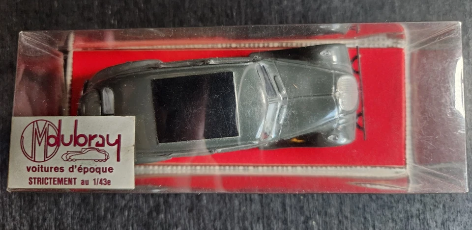 MOLUBRAY 1938 PEUGEOT 402 B РЕДКАЯ ФРАНЦУЗСКИЙ СДЕЛАНО ВИНТАЖНЫЙ 1:43 ЛИТОЙ СЕРЫЙ IOB - Изображение 4 из 4