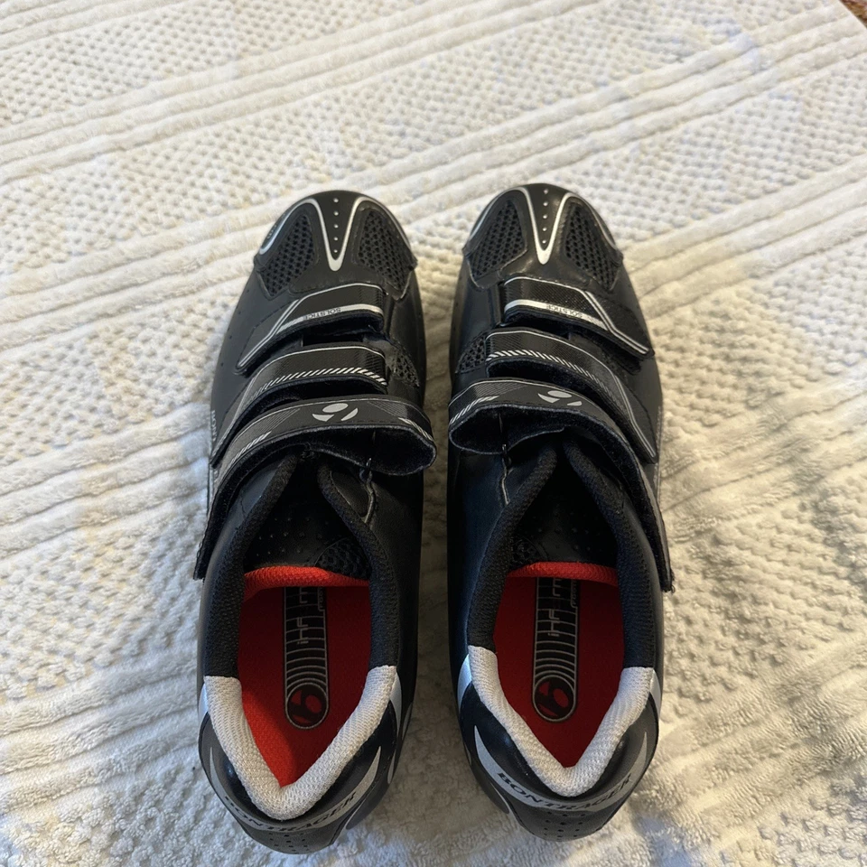 Zapatos de ciclismo Bontrager Solstice para hombre talla 10 gancho atléticos negros Foto 2 de 4