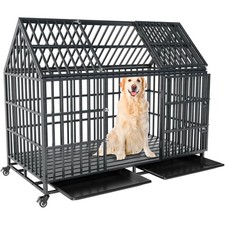 54 Inch Heavy Duty Dog Crate, Extra Large Dog Kennel Indestructible XXL Dog Cage