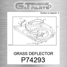 P74293 GRASS DEFLECTOR fits JOHN DEERE (Surplus Open Box)
