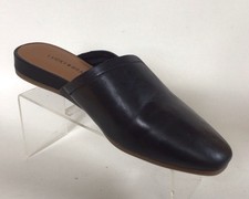 NEW LUCKY BRAND Badri Black Leather Pointed Slip On Mules/Flats Size 5.5 M