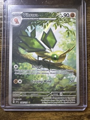 Vibrava 206/191, Surging Sparks, Illustration Rare Full Art Holo, Pokemon TCG