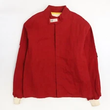 Vintage RJS Racing Equipment Jacket Size Large Red
