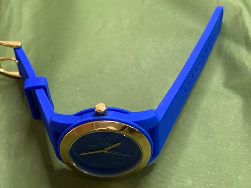 MICHAEL KORS MK-2534 Blue Dial Blue Rubber Strap 5 ATM QUARTZ WOMEN'S WATCH - Picture 17 of 18