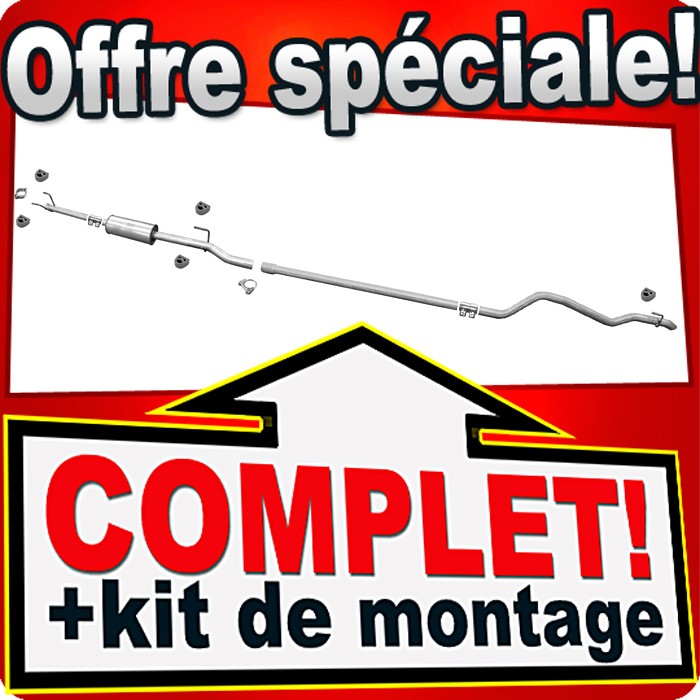 Échappement pour Sprinter 906 L4 XLWB tube en acier d'origine Mercedes