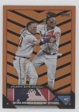 2023 Topps Update Orange & Black Foil Ronald Acuna Jr Orlando Arcia #US143 0ok8