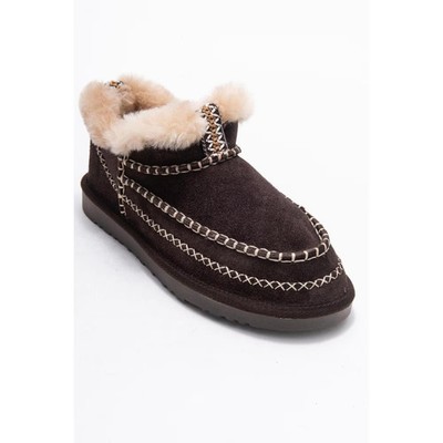 Forever & Always Shoes Darel Leather Ankle Boot (Women) Brown suede leather