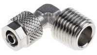 ZłąCze KąTowe Gwint R 1/4 MęSkie, Wciskane 6 Mm RS PRO RS Components