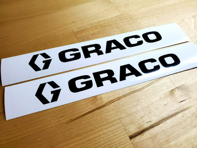 graco pump sprayer Decals Stickers 10  (2) Gloss black  VINYL Fast USA