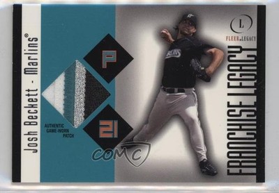 2004 Fleer Legacy Franchise Numbered to 99 61/99 Josh Beckett #FL/JB2 Patch 0c3