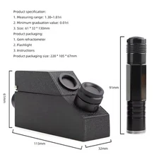 Jewelry Refractometer, Portable Gem Tester, Professional Gemstone Tester, Gem