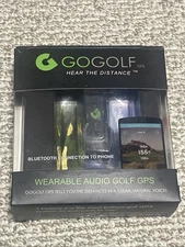 GoGolf GPS Hear the Distance Wearable Audio Golf GPS Go Golf  NEW NIB