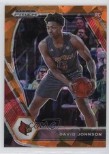 2021-22 Panini Prizm Draft Picks Orange Ice David Johnson #38 Rookie RC 19d8