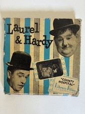 Library Films Standard 8mm B W Movie Film Laurel  Hardy "County Hospital"