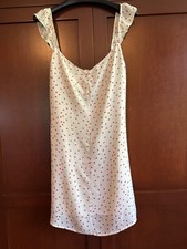 BB Dakota Stars Align Mini Dress White Red Flutter Zip Size 4