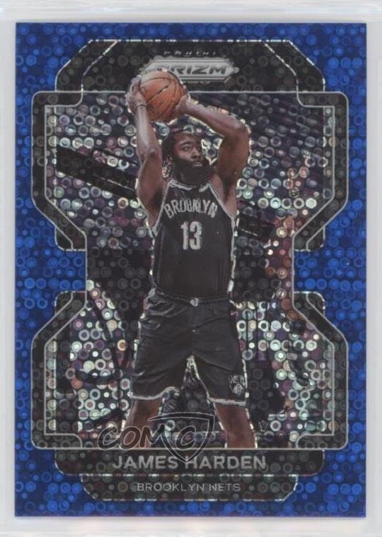 2021-22 Panini Prizm Fast Break Blue Prizm 121/150 James Harden #44 v9t