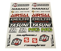 101_Octane Aufklebersatz 29X34Cm 22-Teilig Klar FüR Enduro Harley Wangye Jinlun