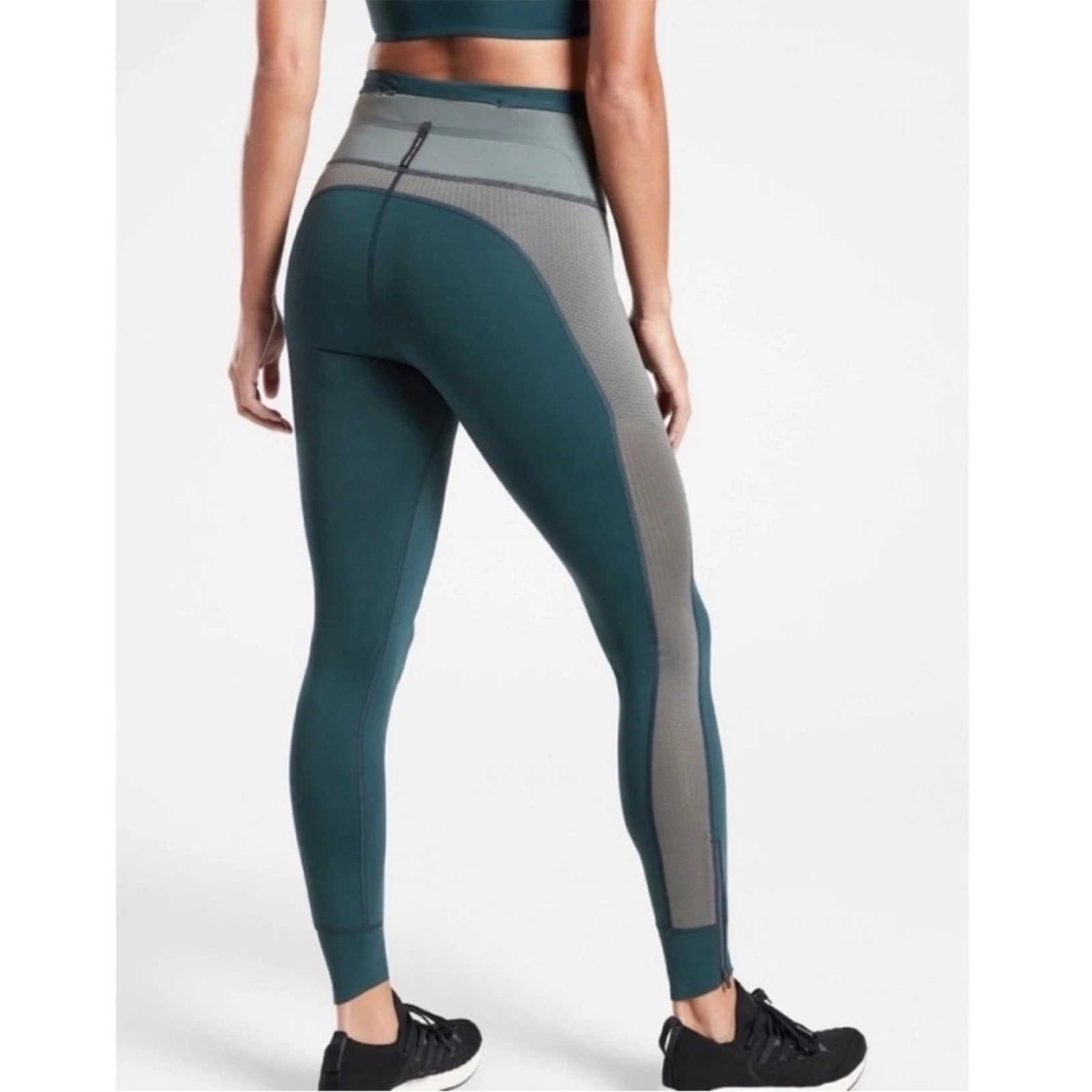 athleta x allyson felix legend mesh colorblock leggings