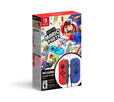 Super Mario Party + Red & Blue Joy-Con Bundle (Import version: North America)  