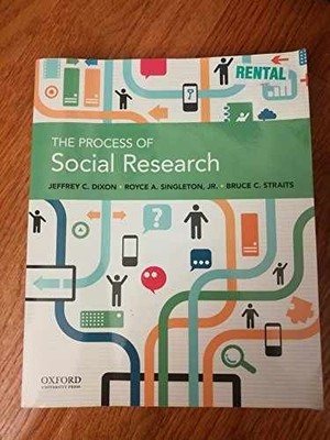 The Process of Social Research - Paperback, by Dixon Jeffrey C.; - Very Good