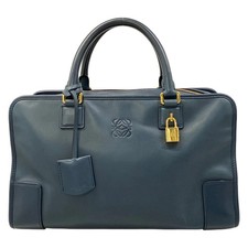 LOEWE Amazona 36 Blue Leather Handbag
