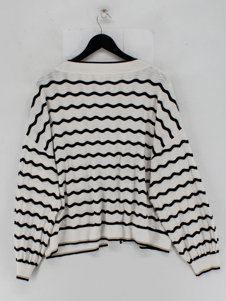 Oliver Bonas Women's Cardigan UK 18 White Viscose - Image 2 of 4