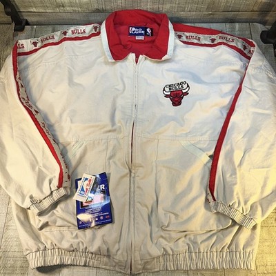 Vintage Pro Player Chicago Bulls Jacket XXL White NBA Starter